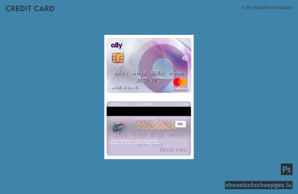 USA Ally Bank Mastercard Beispielvorschau